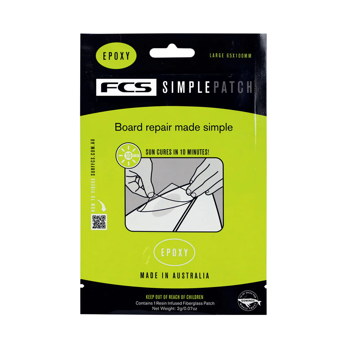 FCS SIMPLE PATCH REPAIR PATCH LARGE - EPOXY