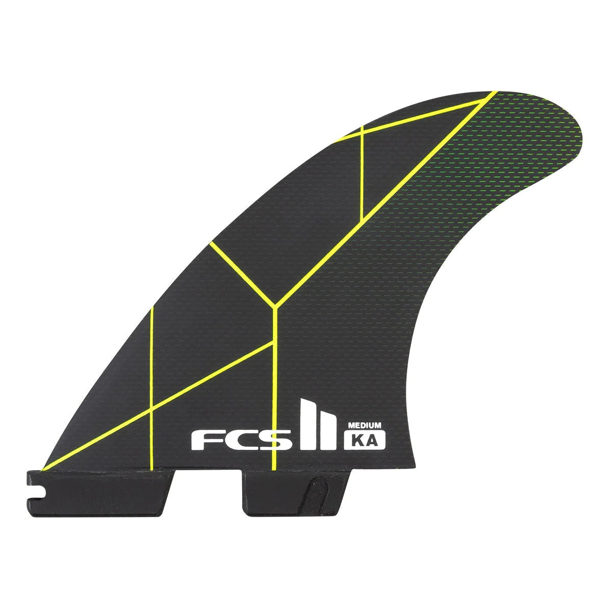 FCS II KA PC SMALL BLACK/ACID TRI RETAIL FINS