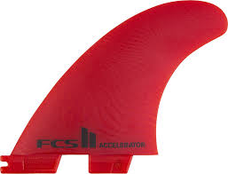 FCS II ACCELERATOR NEO GLASS L RED TRI FINS