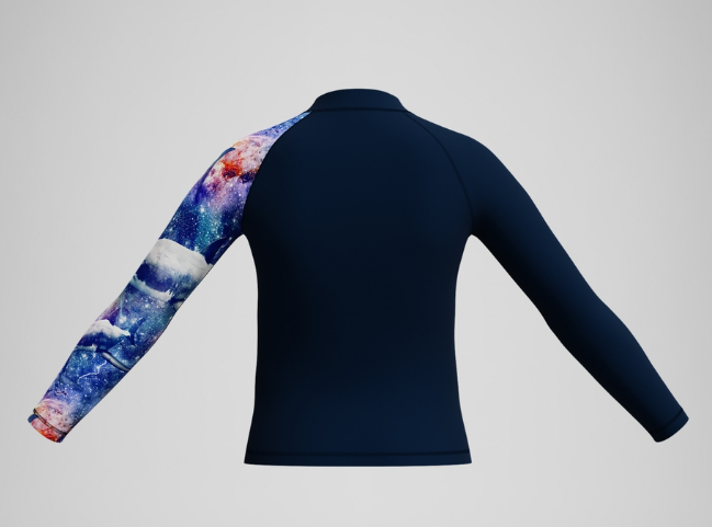 PRNT LS RASH TOP