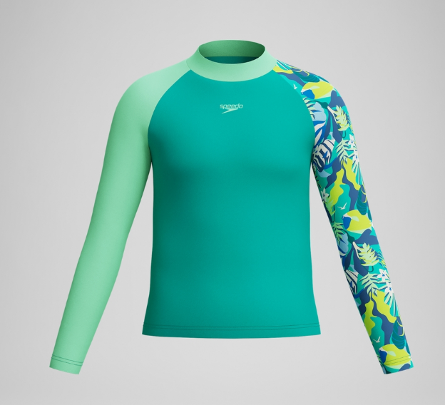 PRNT LS RASH TOP