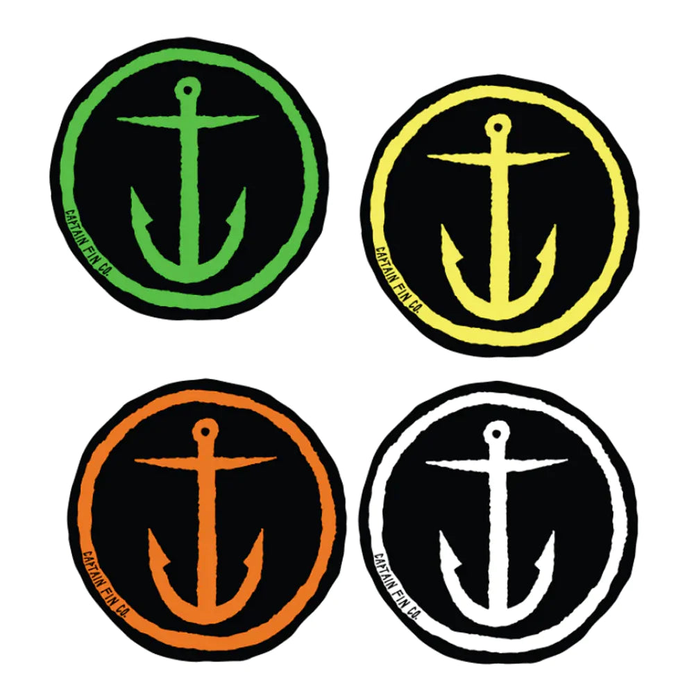 CAPTAIN FIN STICKER (PACK OF 17) - Sea Sports