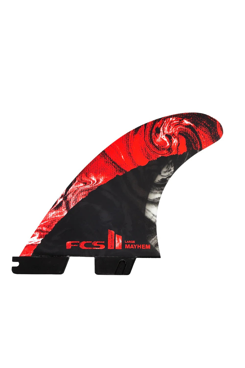 FCS II MB PC CARBON LARGE RED TRI RETAIL FINS