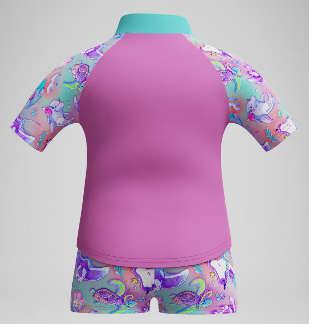 DIGI PT SS RASH TOP SET