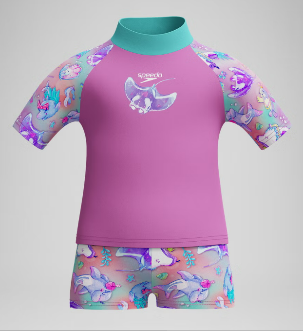 DIGI PT SS RASH TOP SET