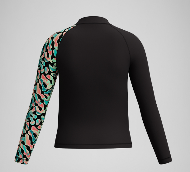 PRNT LS RASH TOP