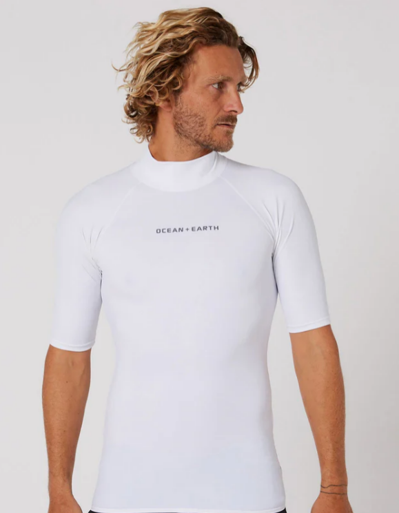 MENS SCRIPT S/S RASH VEST