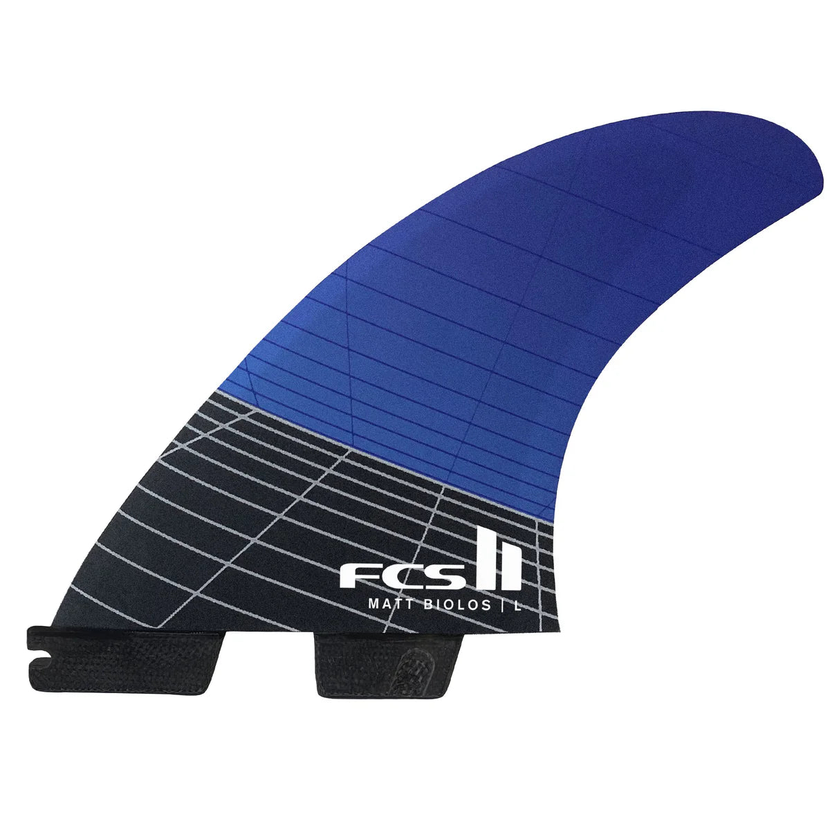 FCS II MB PC CARBON LARGE BLUE TRI RETAIL FINS