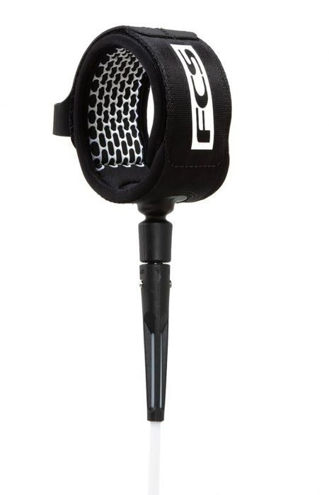 FCS 8' ALL ROUND ESSENTIAL LEASH WHITE/BLACK